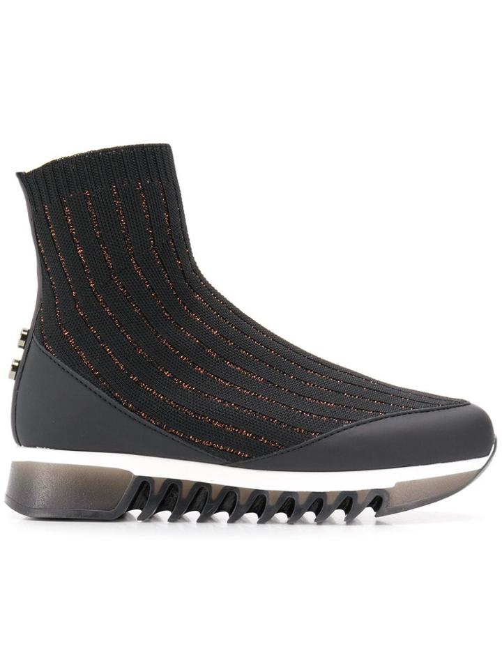 Alexander Smith Sock Shaped Sneakers - Black