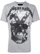 Philipp Plein 'ice Ice Baby' T-shirt, Men's, Size: Xxl, Grey, Cotton/polyester