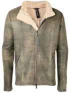 Giorgio Brato Shearling Leather Jacket - Grey