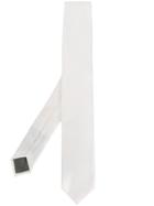 Dell'oglio Classic Slim Tie - White