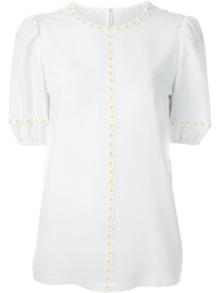 Dolce & Gabbana Daisy Trim Blouse