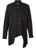 Comme Des Garçons Homme Plus Asymmetric Hem Shirt, Men's, Size: Small, Black, Cotton