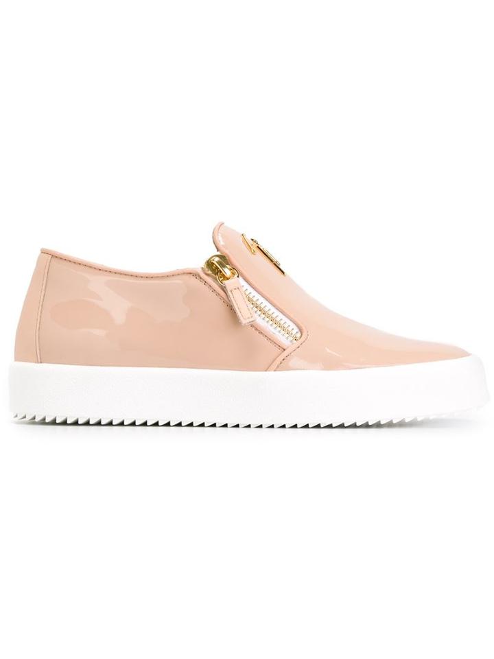 Giuseppe Zanotti Design Devon Sneakers, Women's, Size: 41, Pink/purple, Leather/rubber/patent Leather