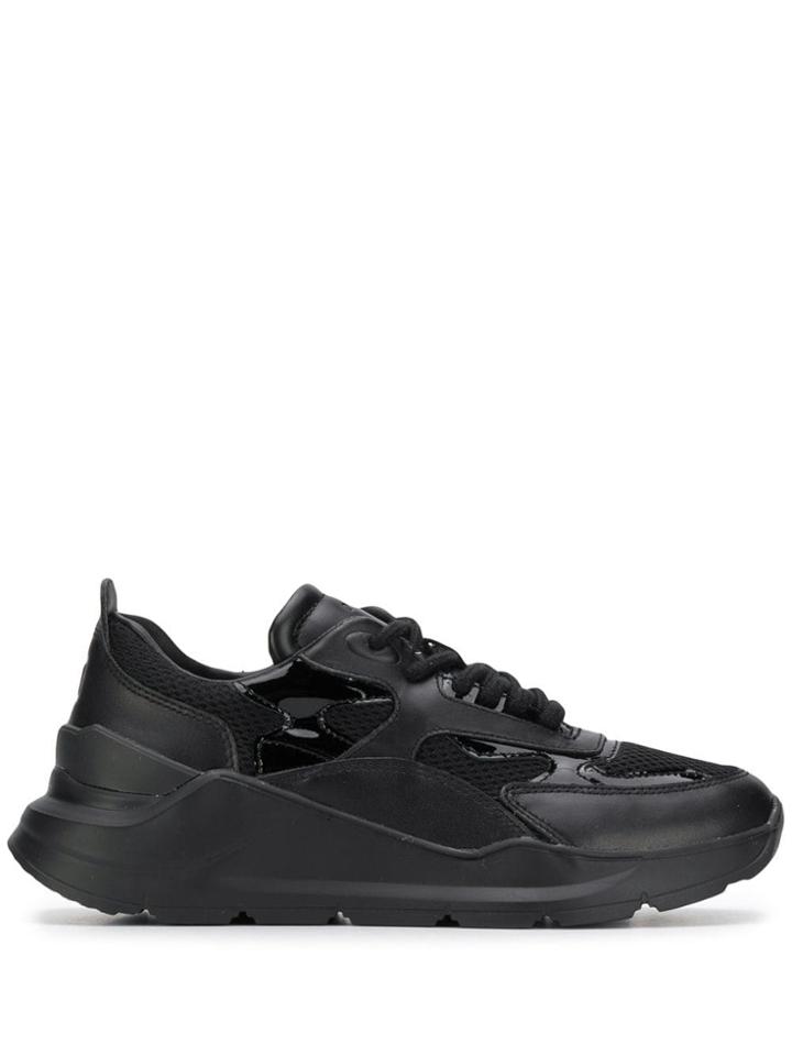 D.a.t.e. Panelled Lace-up Sneakers - Black