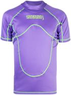 Sankuanz Contrast Trim Fitted T-shirt - Purple