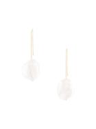 Natasha Schweitzer 9kt Yellow Gold Stella Keshi Pearl Earrings - White
