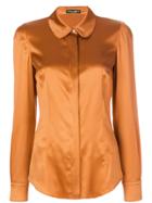 Dolce & Gabbana Peter Pan Collar Shirt - Yellow & Orange