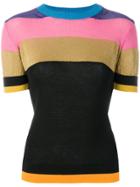 Etro Knitted Paneled Top - Black