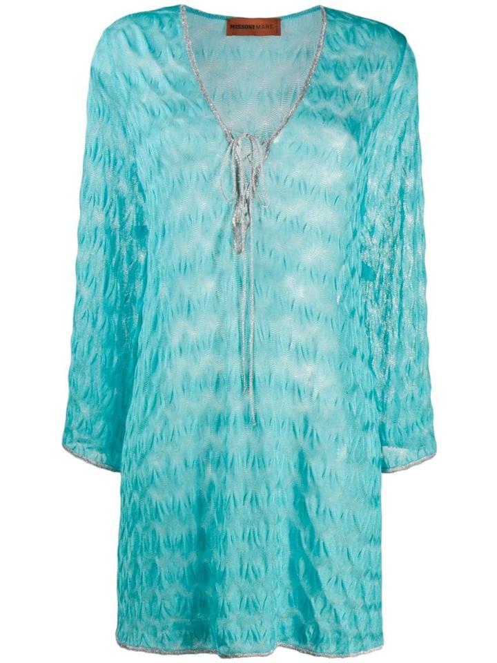 Missoni Mare V-neck Dress - Blue