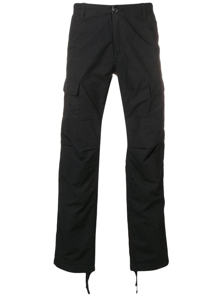 Carhartt Wip Straight Leg Cargo Trousers - Black