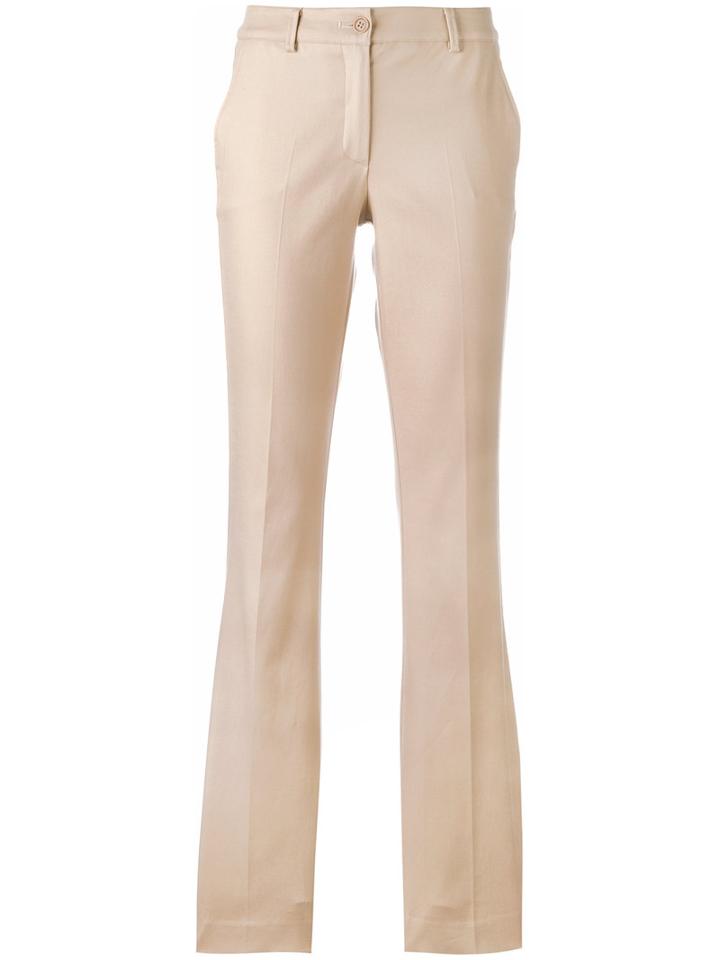 P.a.r.o.s.h. Candela Flared Trousers, Women's, Size: Xs, Nude/neutrals, Cotton/spandex/elastane