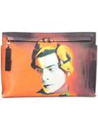 Loewe Photographic Print Zip Clutch - Red