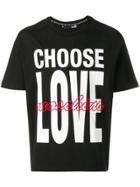 Love Moschino Choose Love T-shirt - Black