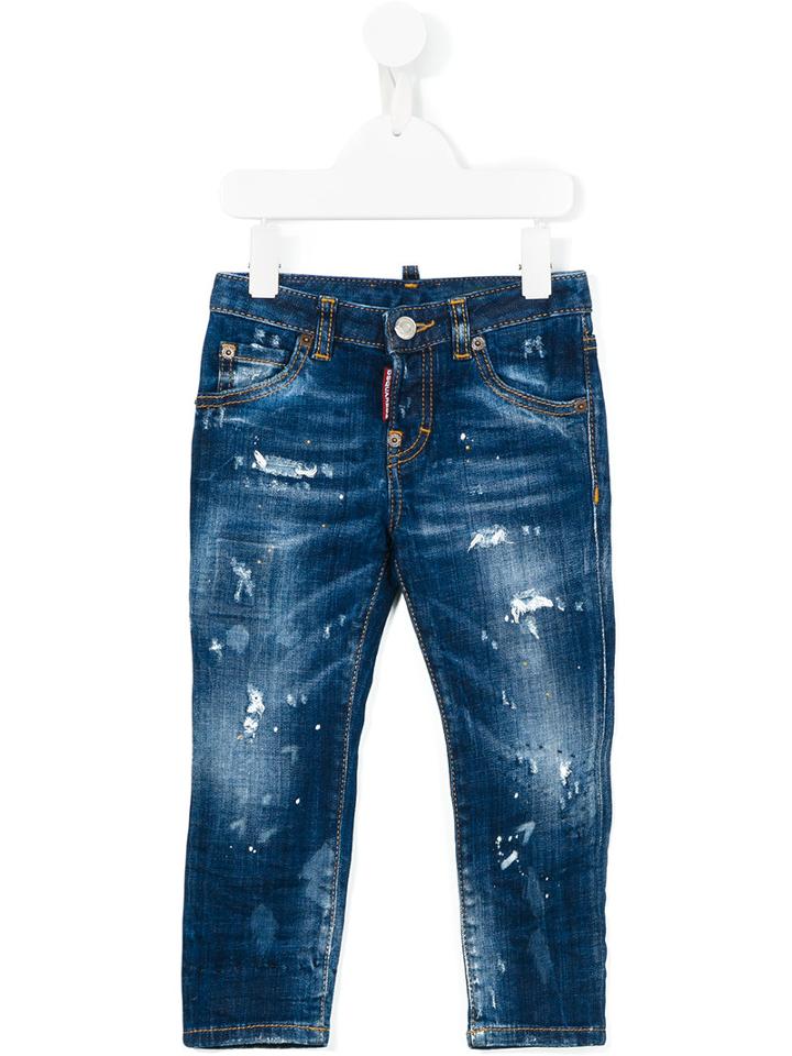 Dsquared2 Kids Straight Jeans, Boy's, Size: 12 Yrs, Blue