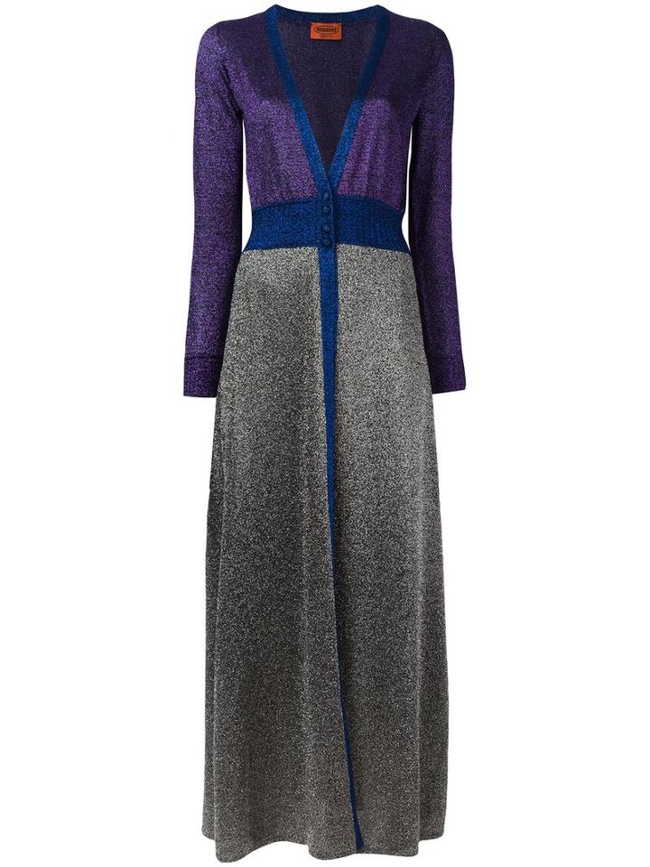 Missoni Long Cardi-coat, Women's, Size: 42, Viscose/cupro/polyester