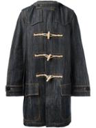 Faith Connexion Denim Duffle Coat, Men's, Size: Medium, Blue, Cotton