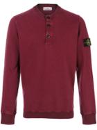 Stone Island Classic Fitted Sweatshirt - Red