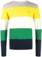 Sun 68 Block Stripes Jumper - Yellow