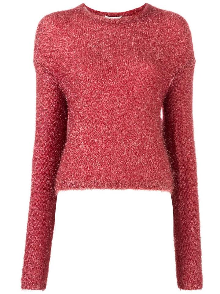 Tibi Crew Neck Jumper, Women's, Size: Xs, Pink/purple, Polyamide