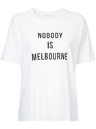 Nobody Denim Nobody Is Melbourne T-shirt - White