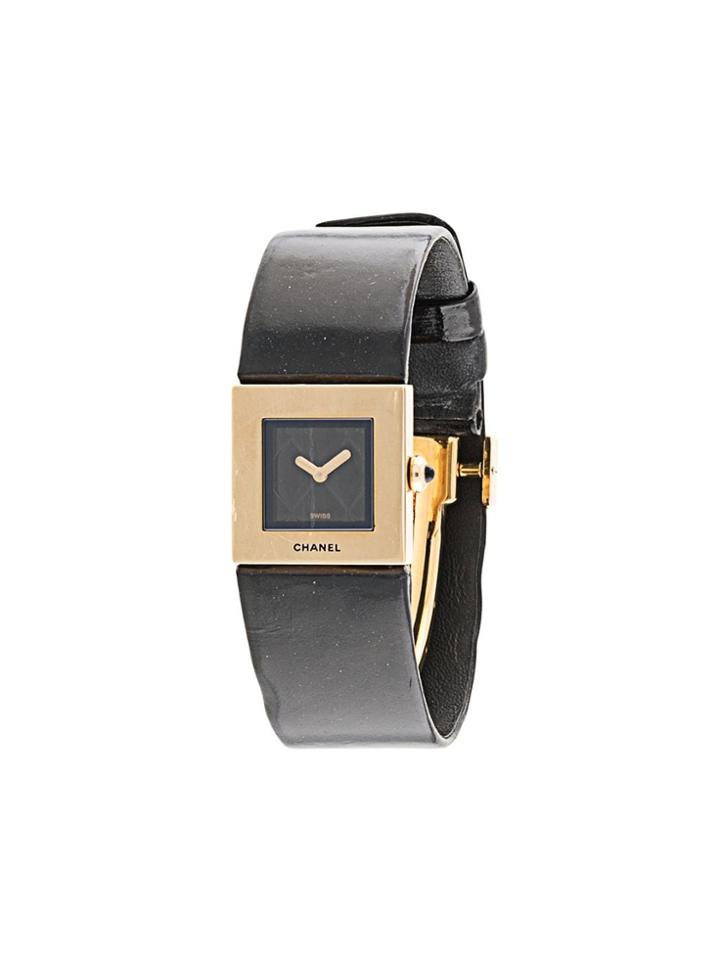 Chanel Pre-owned 1993 Matelassé Watch - Black