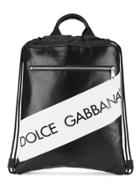 Dolce & Gabbana Logo Drawstring Backpack - Black