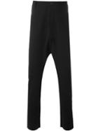 Poème Bohémien Drop Crotch Pants, Men's, Size: 50, Black, Virgin Wool/cotton