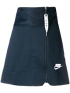 Nike High Waisted Zipper Skirt - Blue