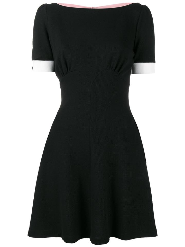 Miu Miu Tie Back Mini Dress - Black