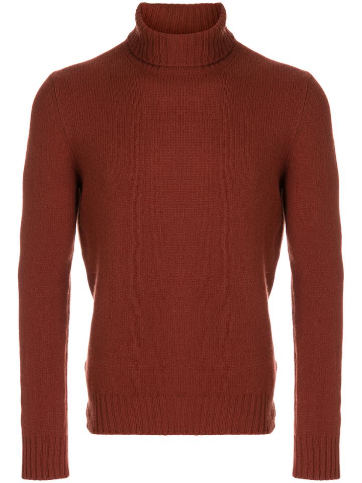 Dell'oglio Roll-neck Jumper - Red