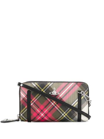 Vivienne Westwood Tartan Wallet Crossbody Bag - Pink
