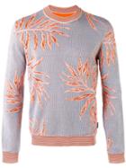Ballantyne - Leaf Intarsia Jumper - Men - Cotton/viscose - 48, Black, Cotton/viscose