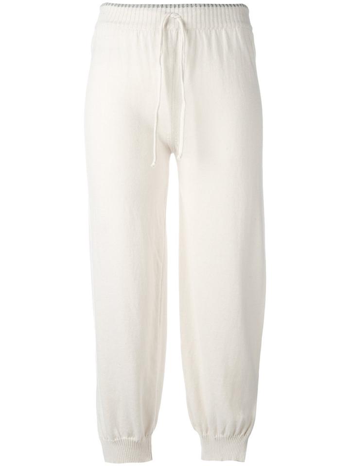 Lost & Found Rooms - Knitted Cropped Trousers - Women - Cotton - M, Nude/neutrals, Cotton