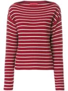 The Gigi Striped Sweatshirt - Pink & Purple