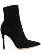 Gianvito Rossi Stiletto Ankle Sock Boots - Black