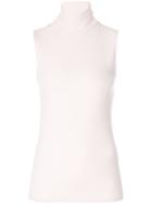Majestic Filatures Roll Neck Fitted Top - Pink & Purple