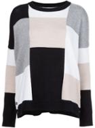 Derek Lam 10 Crosby Color Block Sweater, Women's, Size: Small, Black, Merino
