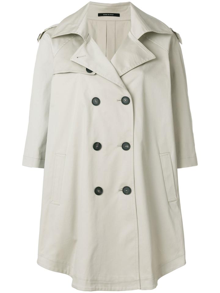 Tagliatore A-line Trench Coat - Nude & Neutrals