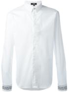 Versus - Embroidered Logo Shirt - Men - Cotton/polyester/spandex/elastane - 48, White, Cotton/polyester/spandex/elastane