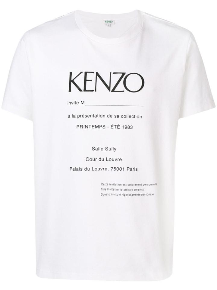 Kenzo Invitation Printed T-shirt - White