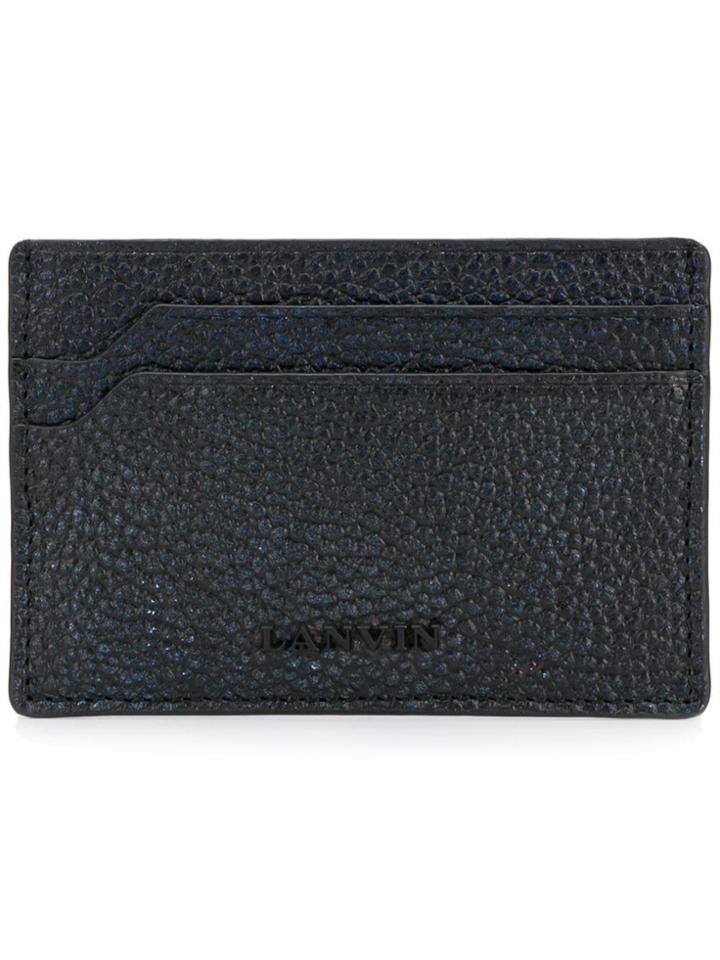 Lanvin Logo Plaque Card Holder - Black