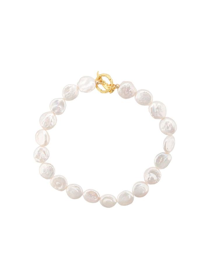 Lizzie Fortunato Jewels Goa Pearl Collar Necklace - White