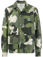 Nudie Jeans Co Camouflage Print Denim Jacket - Green