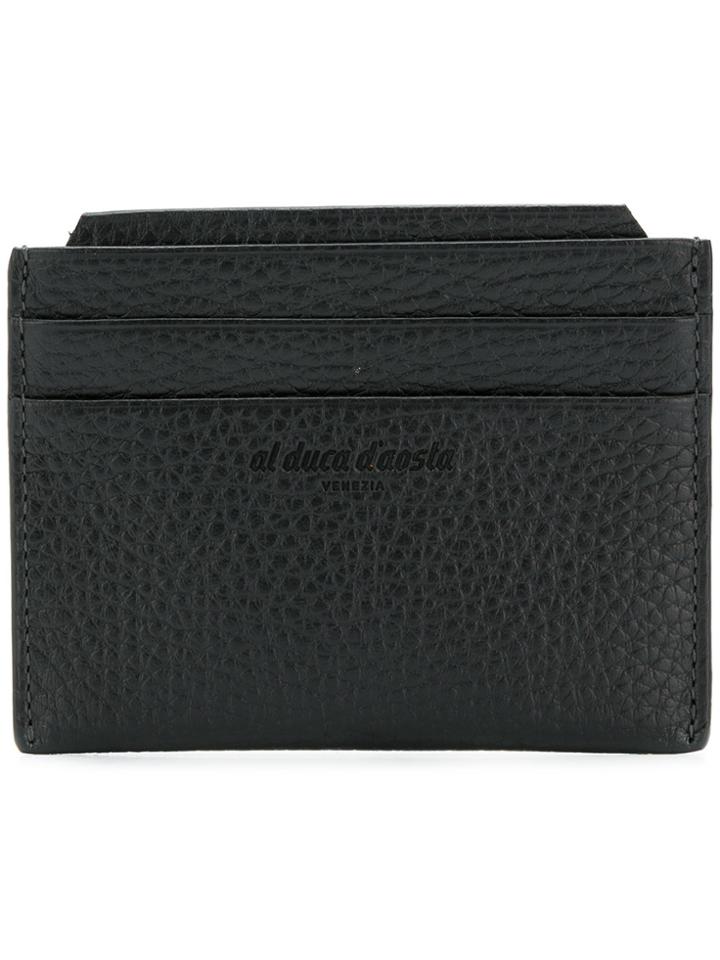 Al Duca D'aosta 1902 Embossed Logo Cardholder - Black