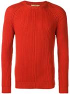 Nuur Long-sleeve Fitted Sweater - Yellow & Orange