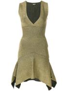 Just Cavalli Asymmetric Hem Mini Dress - Metallic