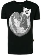 Vivienne Westwood Anglomania Heart Globe Printed T-shirt - Black