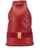 Salvatore Ferragamo Pre-owned Vara Drawstring Shoulder Bag - Red