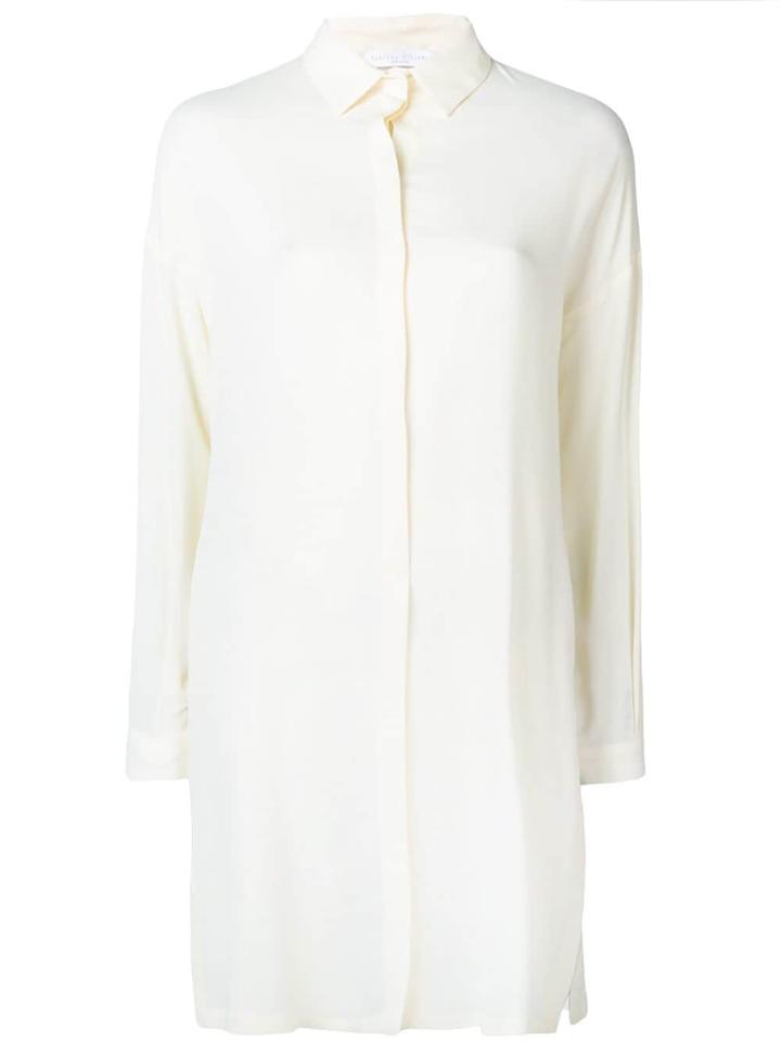 Fabiana Filippi Long Shirt With Side Slits - White