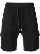 Dondup Cargo Pocket Track Shorts - Black